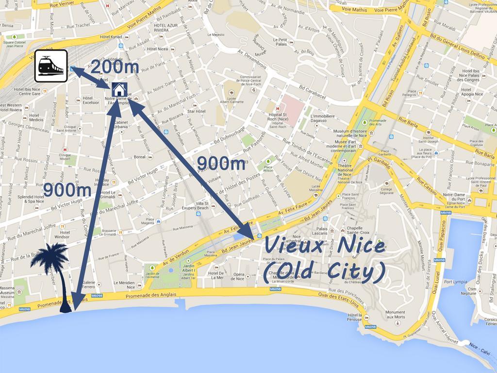 "Le Zen" By Enjoynice, Central Spacious Apartment With Airco, Beach At 10 Min Nice Quarto foto