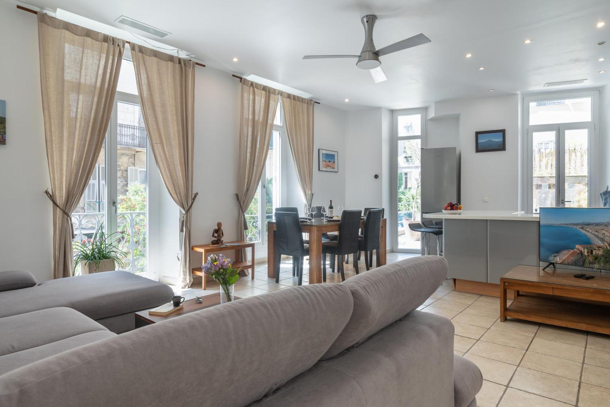 "Le Zen" By Enjoynice, Central Spacious Apartment With Airco, Beach At 10 Min Nice Exterior foto
